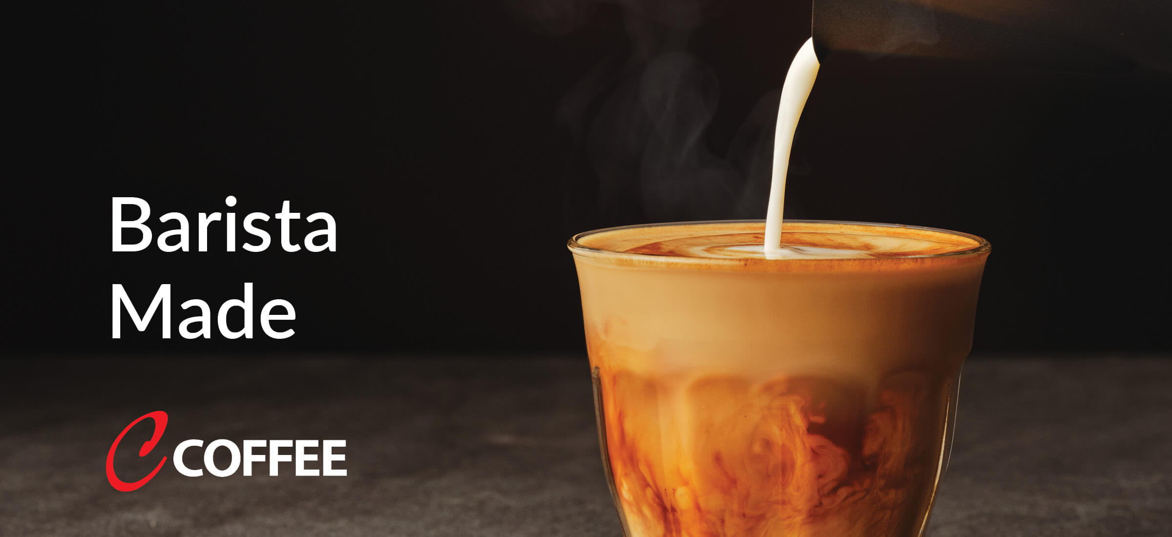 Barista made C Coffee Hot Latte