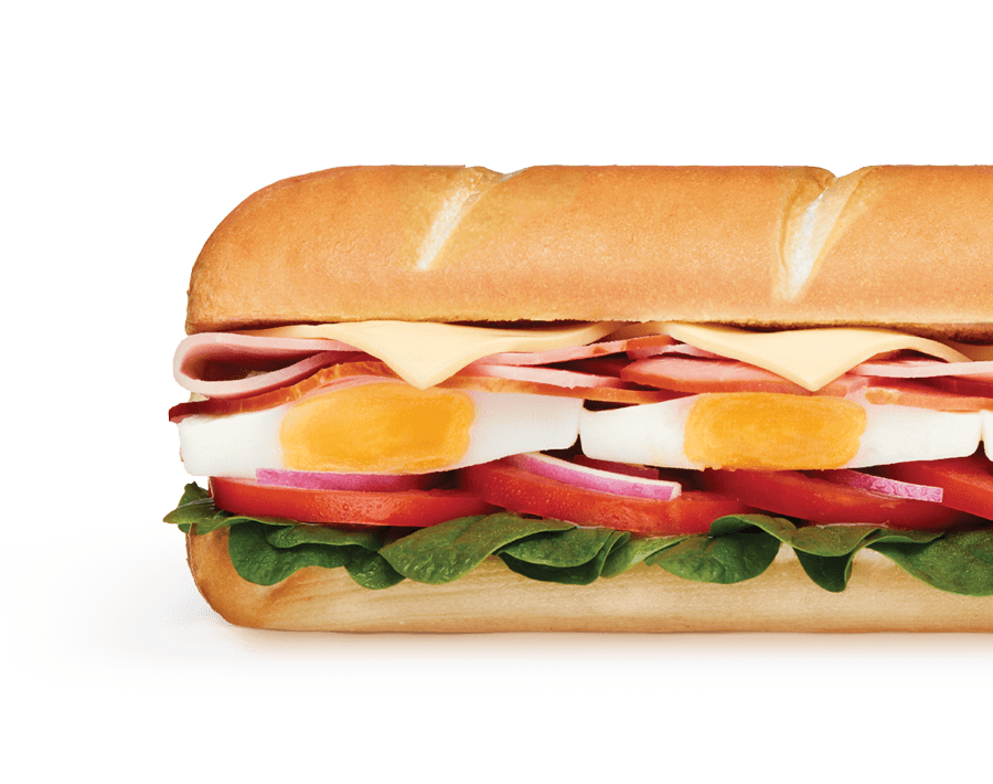 Subway - Breakfast - Poached Egg, Ham & Cheese