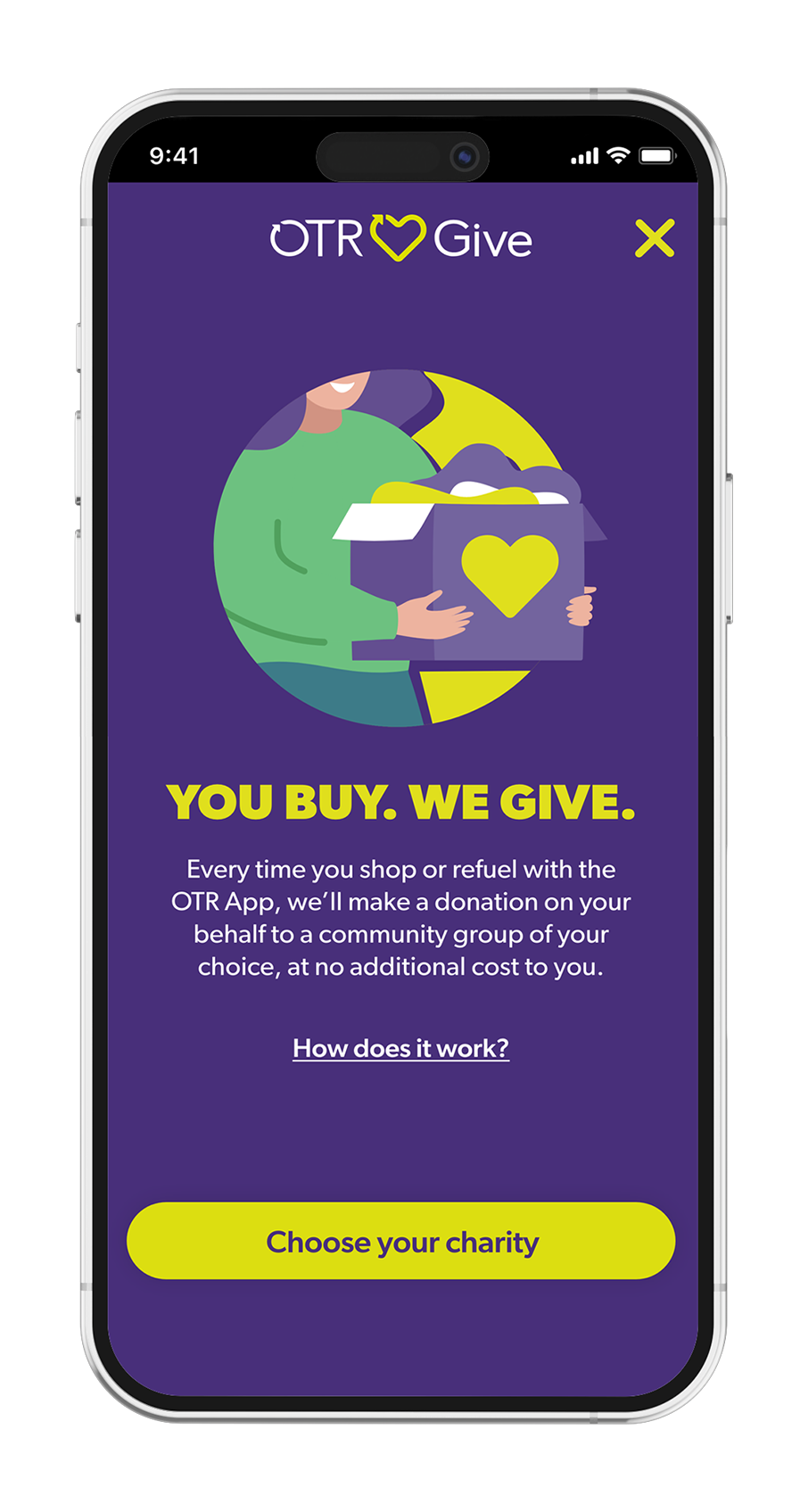 OTRGive - You Buy. We Give.