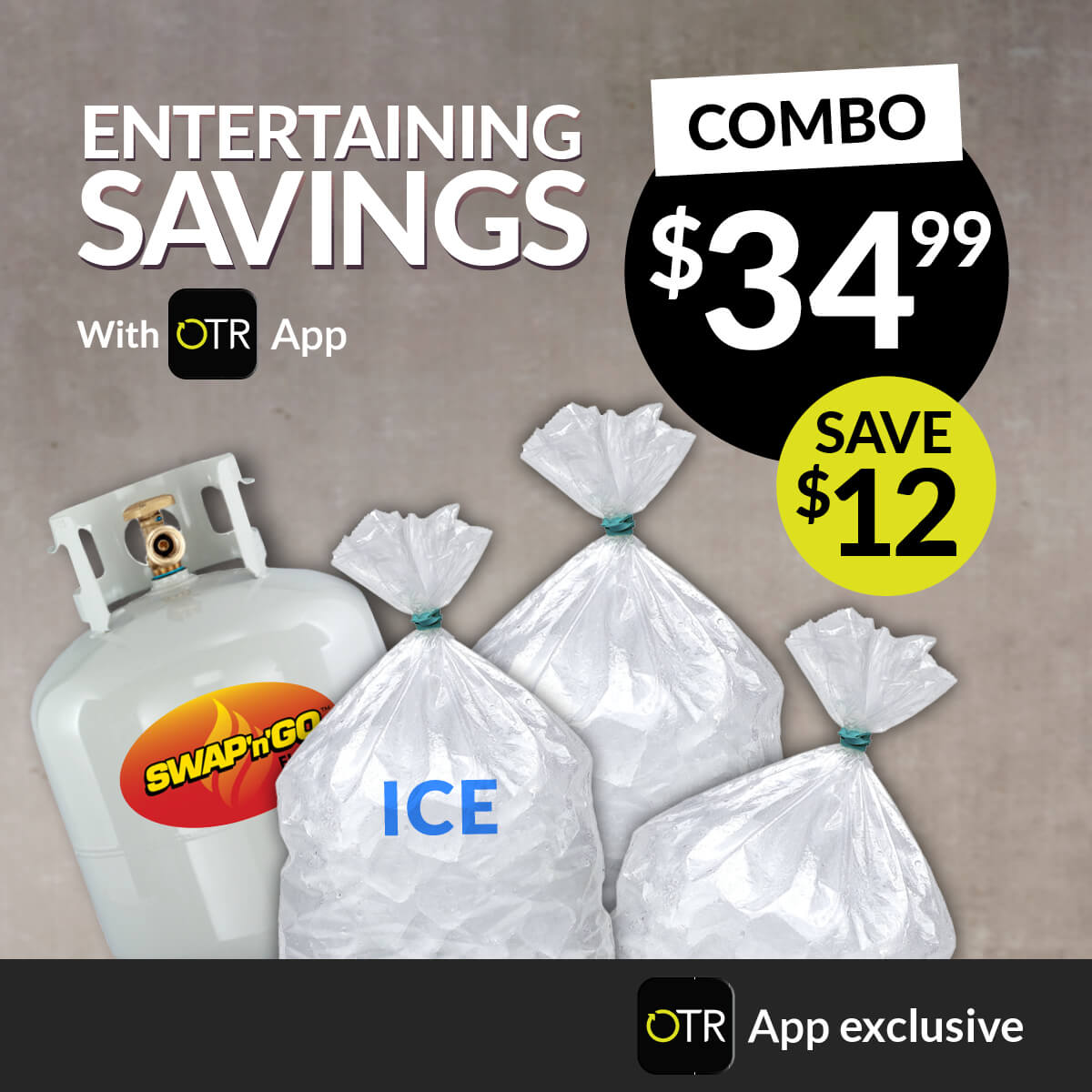 $34.99 Gas & Ice Combo - In-App only
