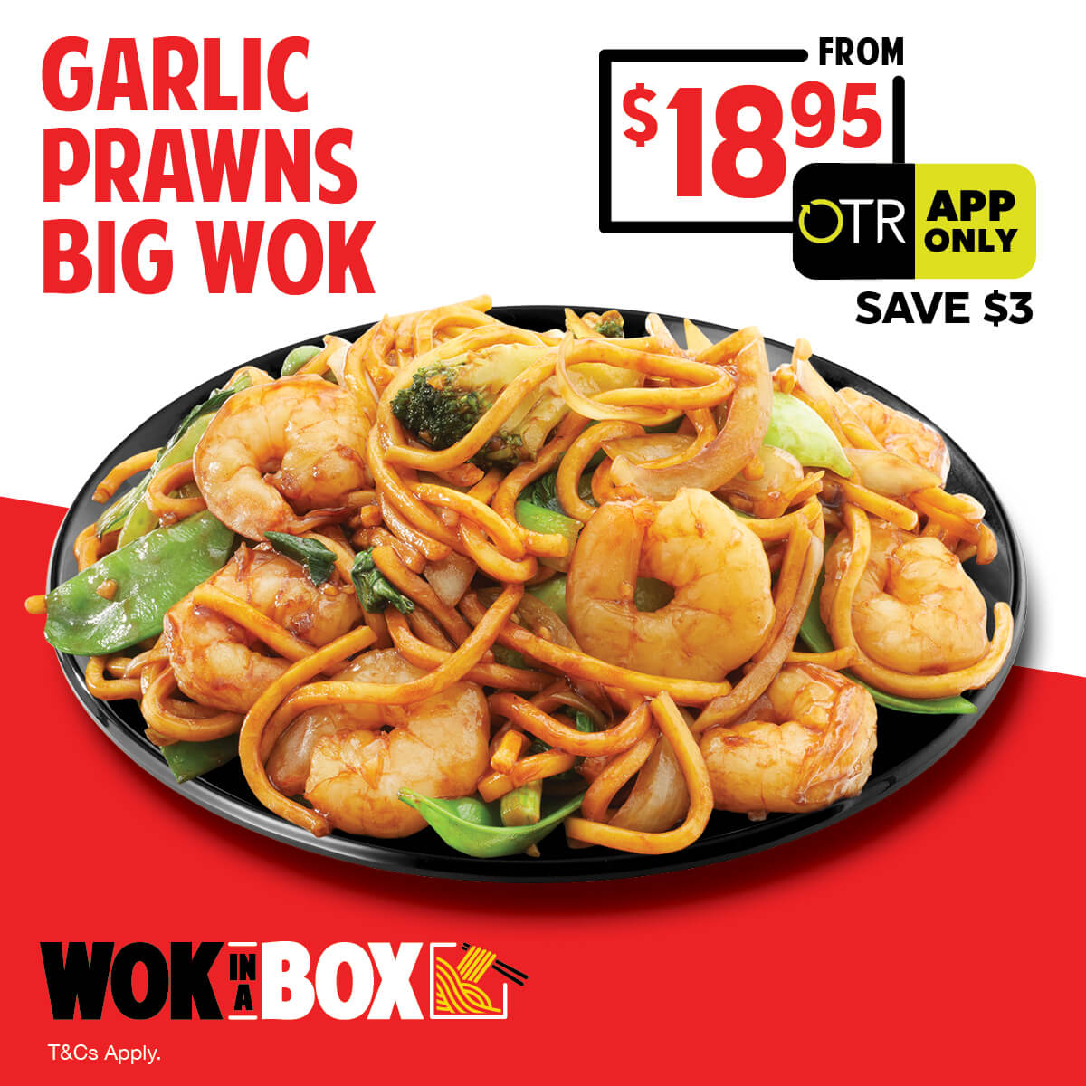 Wokinabox's Garlic Prawns Big Wok