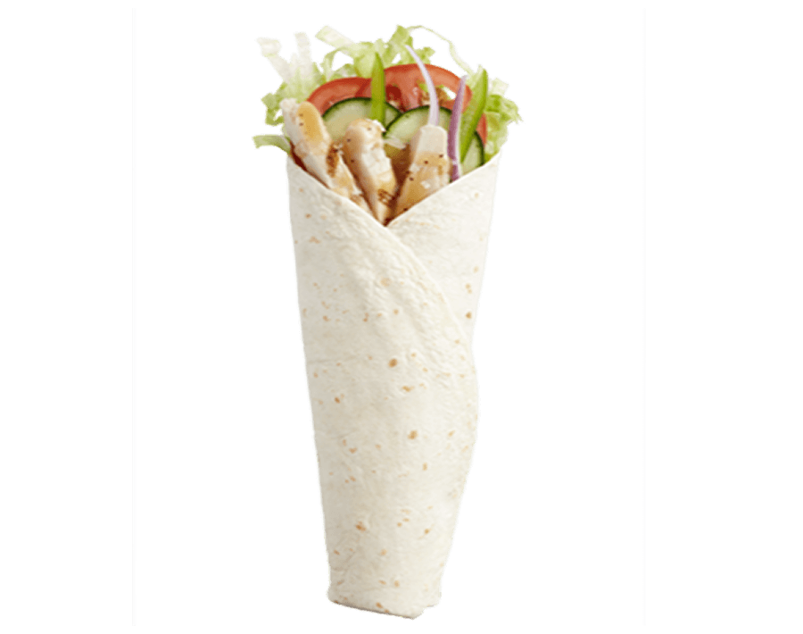 Subway® Chicken Strips Wrap with chicken breast strips.