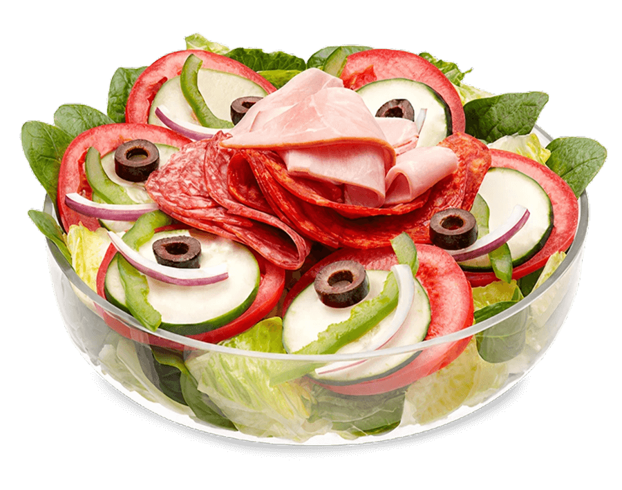 Subway® Italian B.M.T.® Salad with pepperoni, salami, and smoked ham.