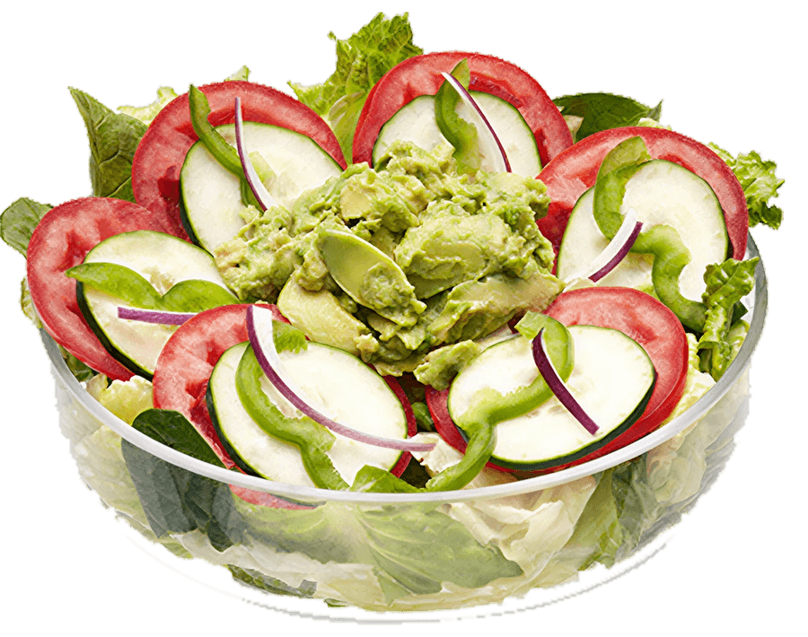 Subway® Veggie Delite® with Avo Salad packed with salad and creamy avocado.