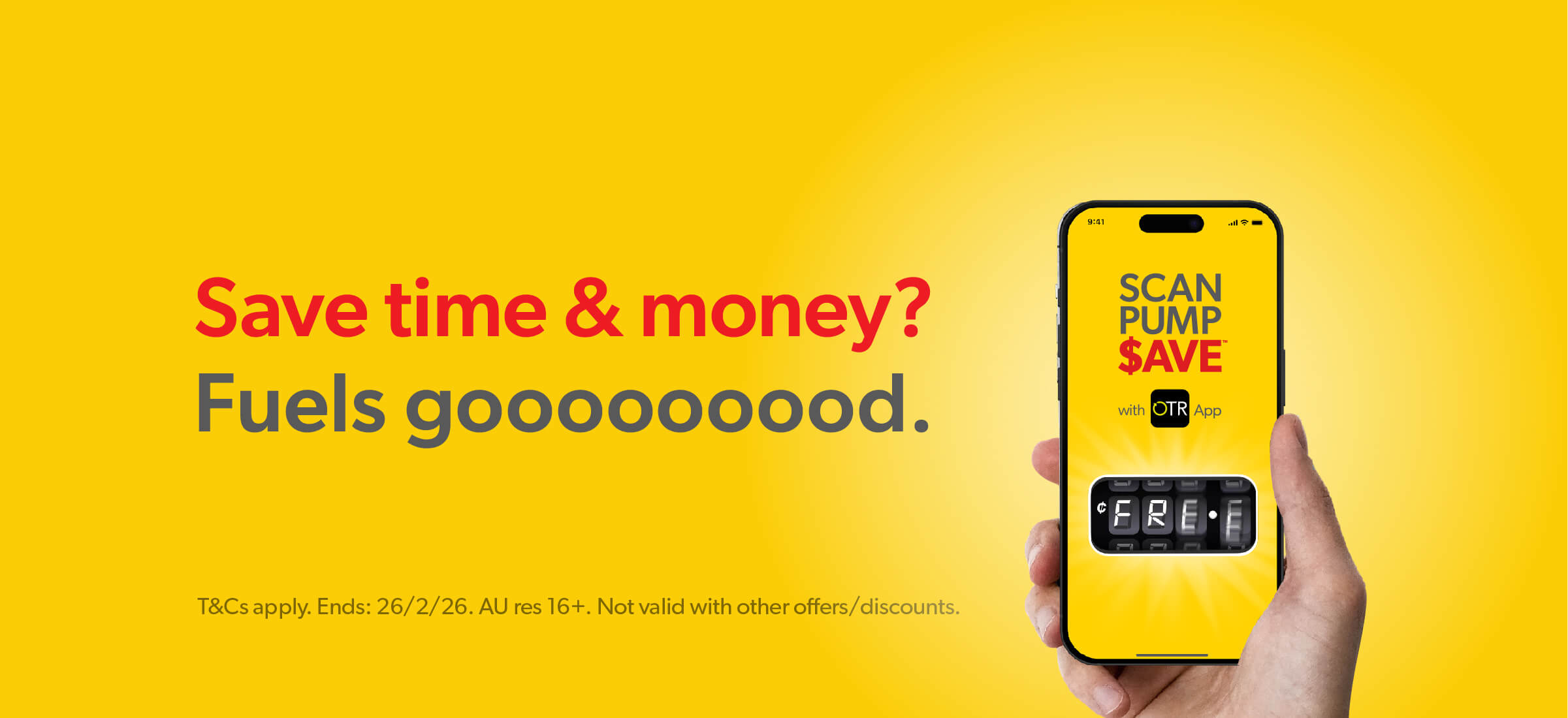 Save time & money? With Scan Pump $ave