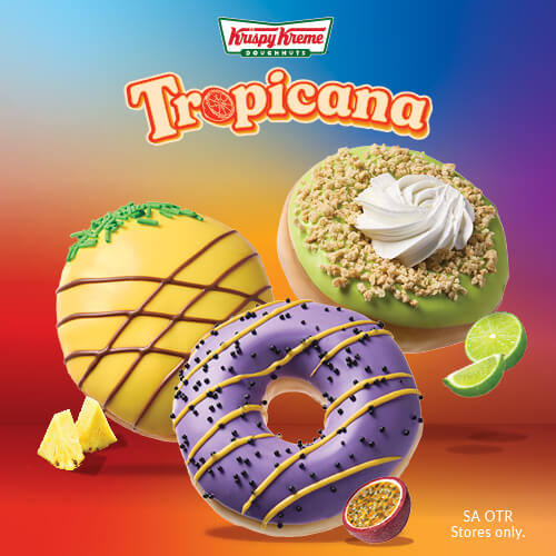 Krispy Kreme Tropicana doughnuts