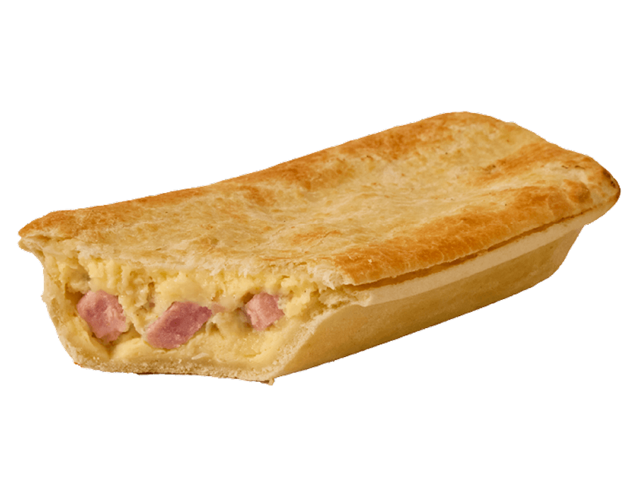 Egg & Bacon Traveller Pie, for $3 with any C Coffee