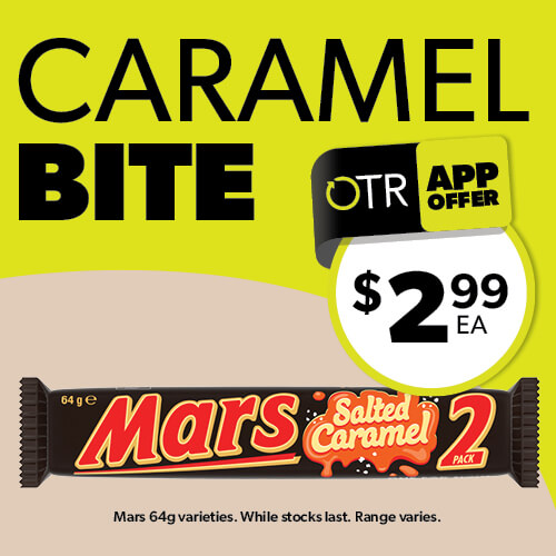 App Exclusive $2.99 Mars Bar