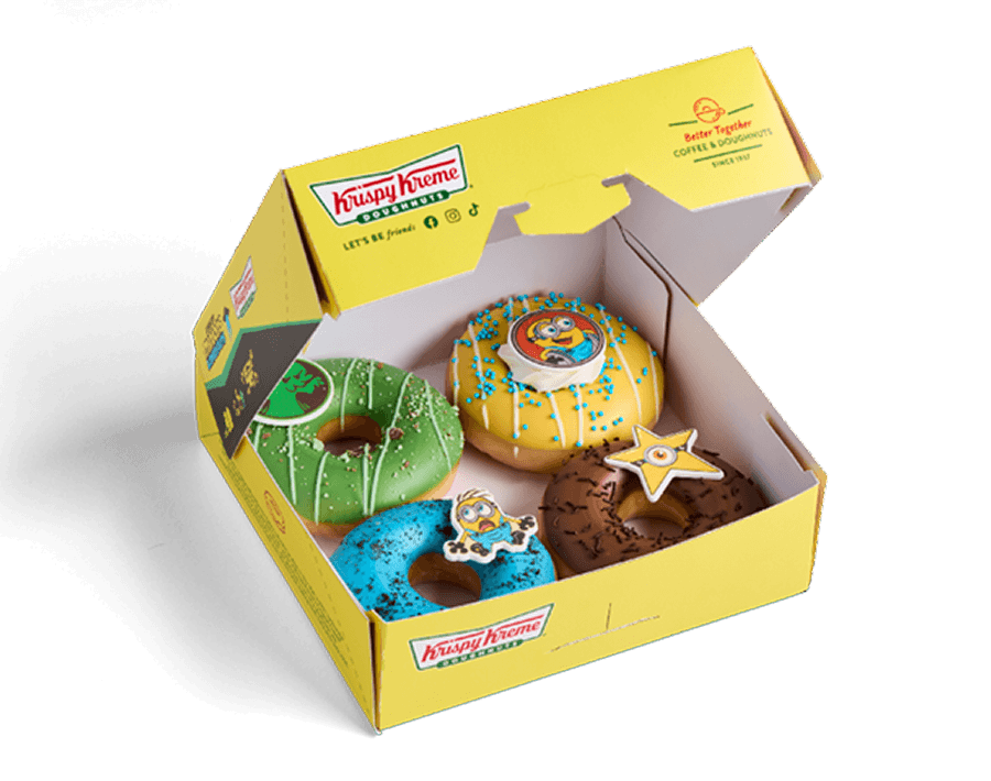 Minions Krispy Kreme - Assorted 4 pack