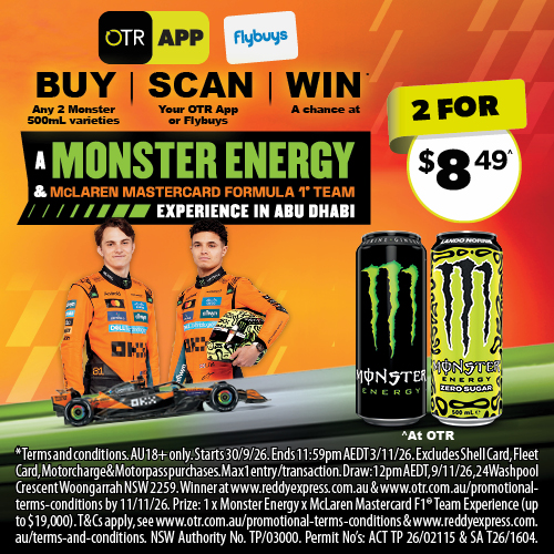 4047 Monster AU F1 McLaren Mastercard OTR OTR Website Specials 500 x 500